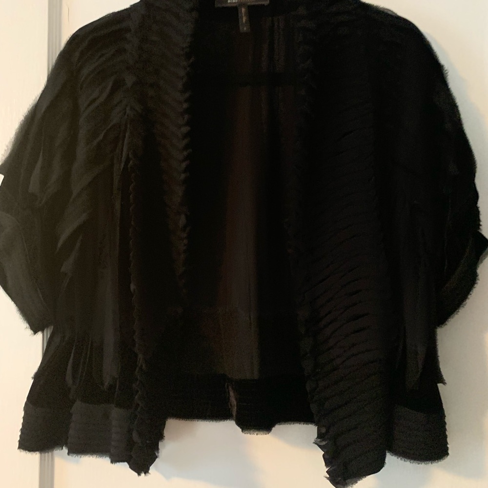 Black velvet jacket